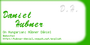 daniel hubner business card